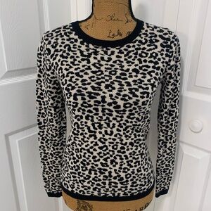 Ann Taylor animal print sweater. Like new.